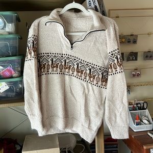 Peru half zip sweater
